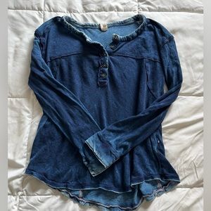 Free People We The Free Long Sleeve Henley Size S